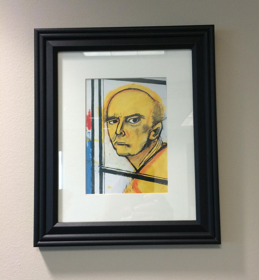Self portrait of Alzheimer's patient William Utermohlen in 1997